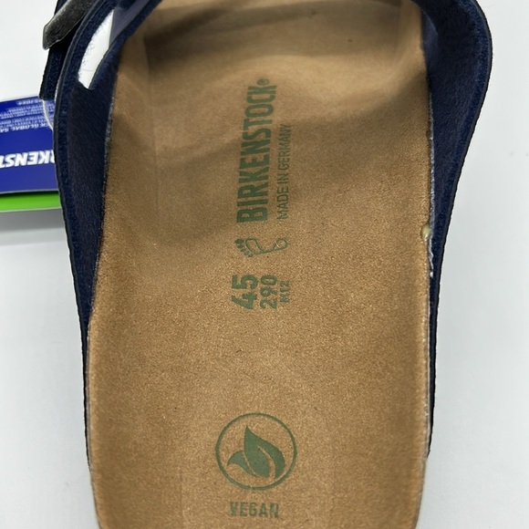 2377- Birkenstock Dark Purple Double Strap Vegan Sandals Men’s Size 12 NWT - Picture 8 of 8